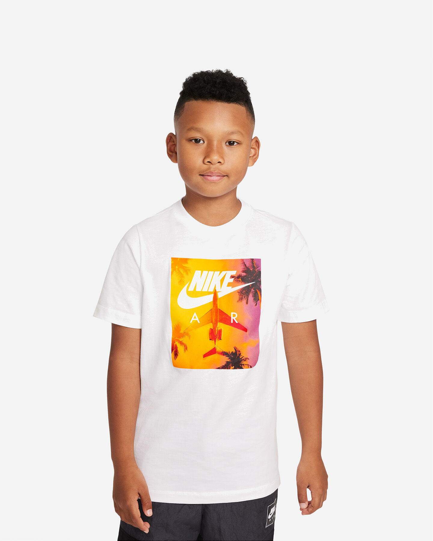  T-Shirt NIKE AIR FOTO SUNRISE JR S5320583|100|S scatto 0