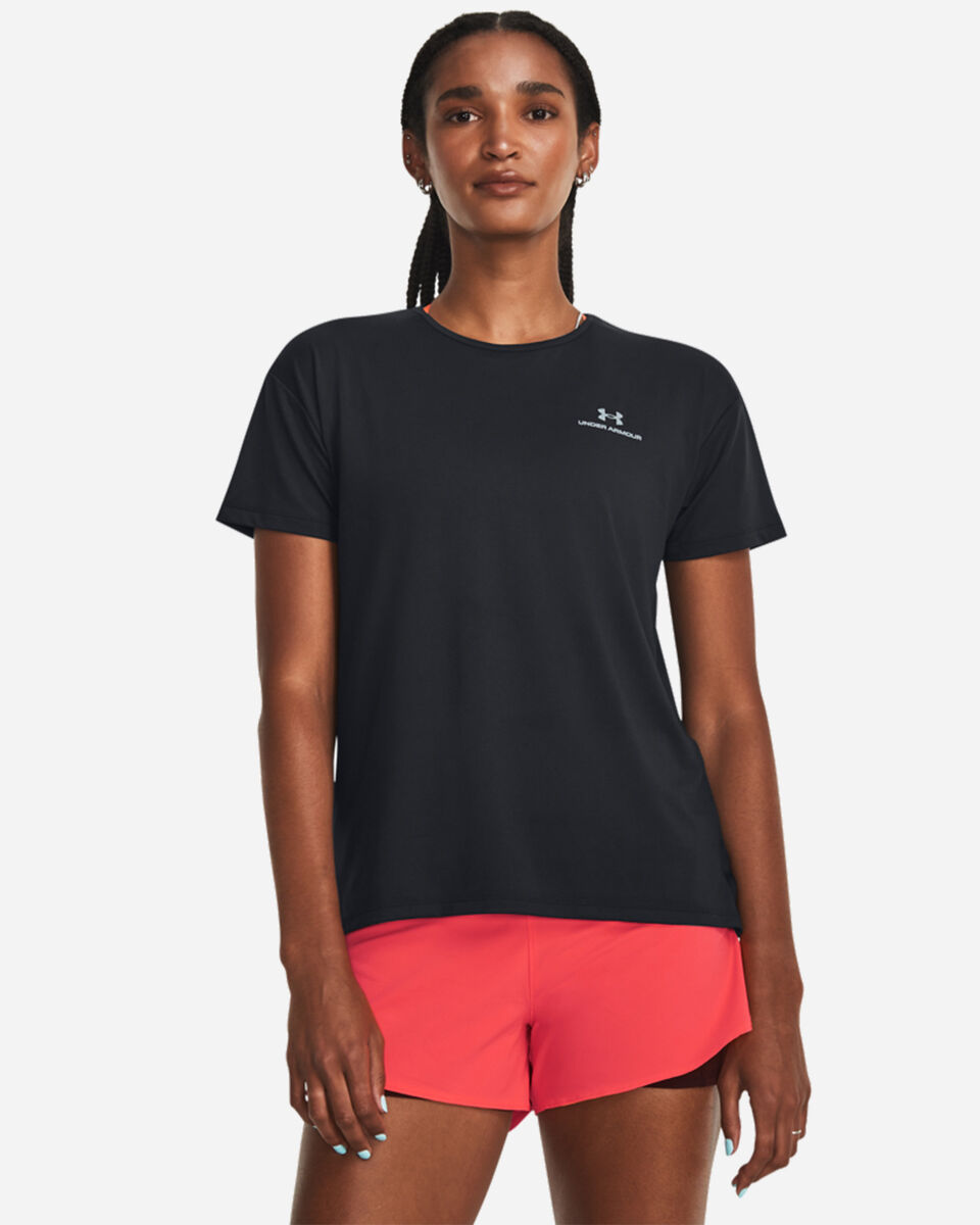  T-Shirt training UNDER ARMOUR RUSH SMALL LOGO W S5579282|0001|XS scatto 0