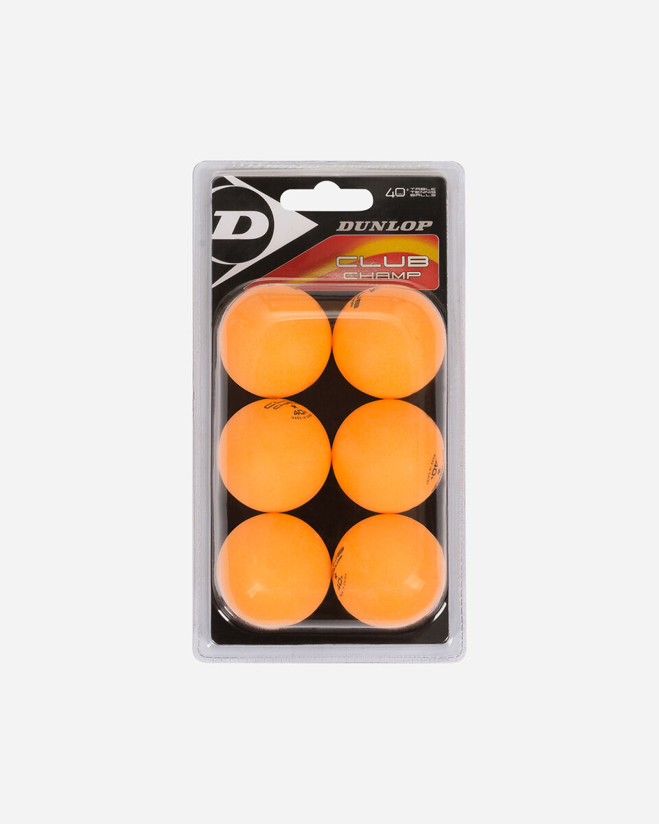  Accessorio ping pong DUNLOP CHAMPIONSHIP 6PZ S4010057|ORNG|UNI scatto 1