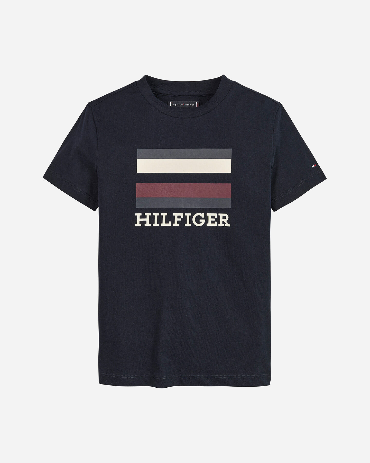  T-Shirt TOMMY HILFIGER LOGO FLAG JR S4126705|DW5|8A scatto 0