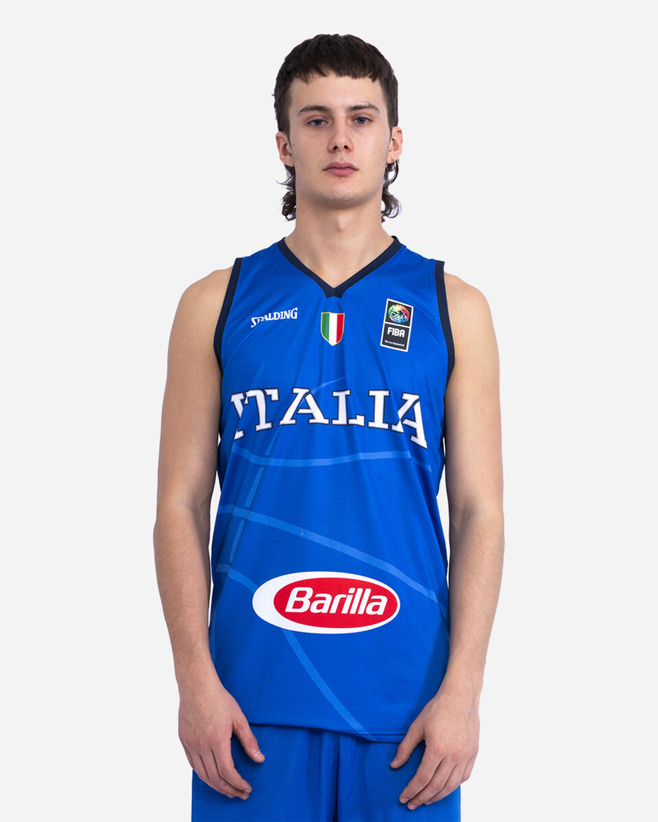  Canotta basket SPALDING ITALIA UFFICIALE HOME M S5434484|UNI|S scatto 0