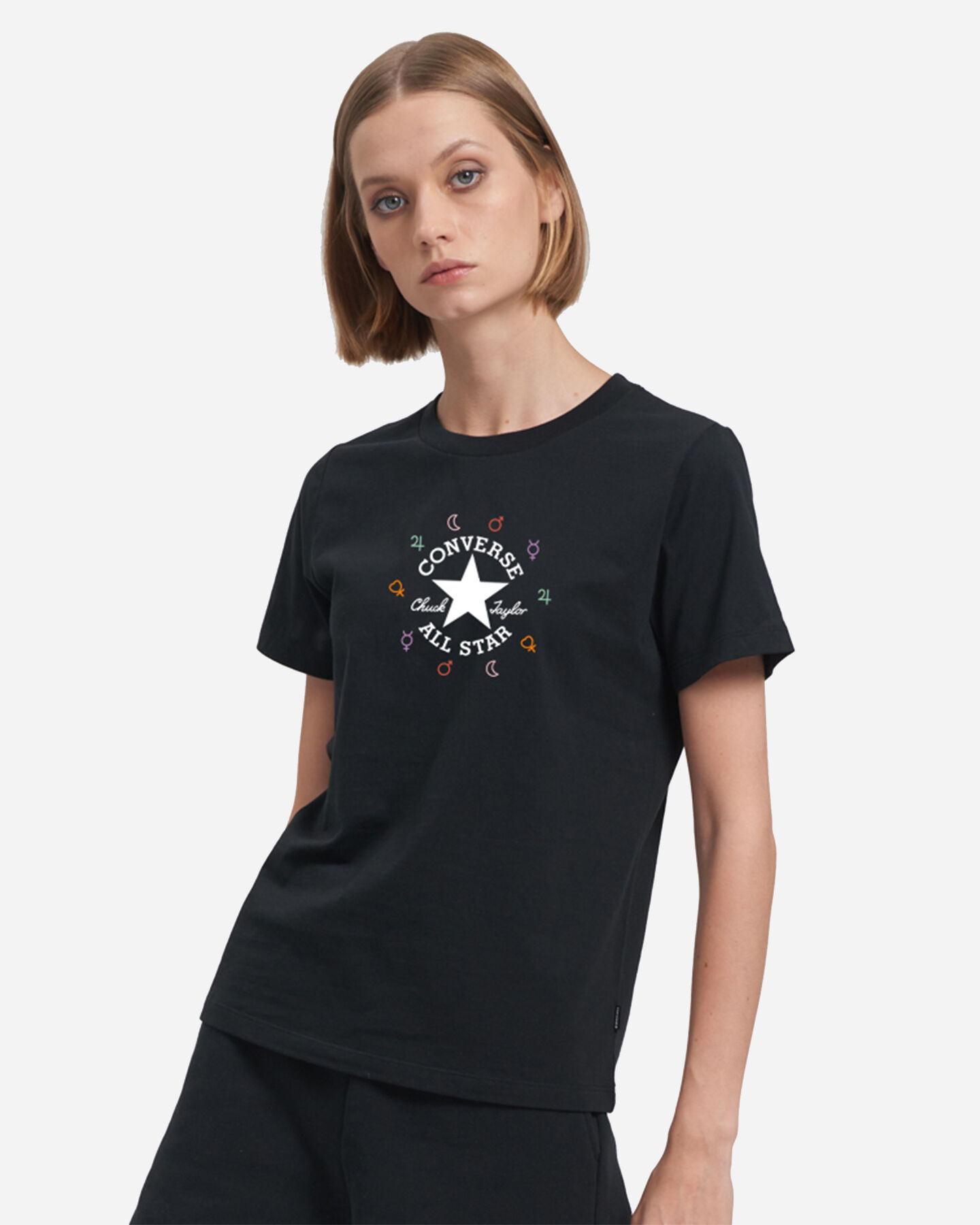  T-Shirt CONVERSE CHUCK CRYSTAL ENERGY W S5484284|001|L scatto 0