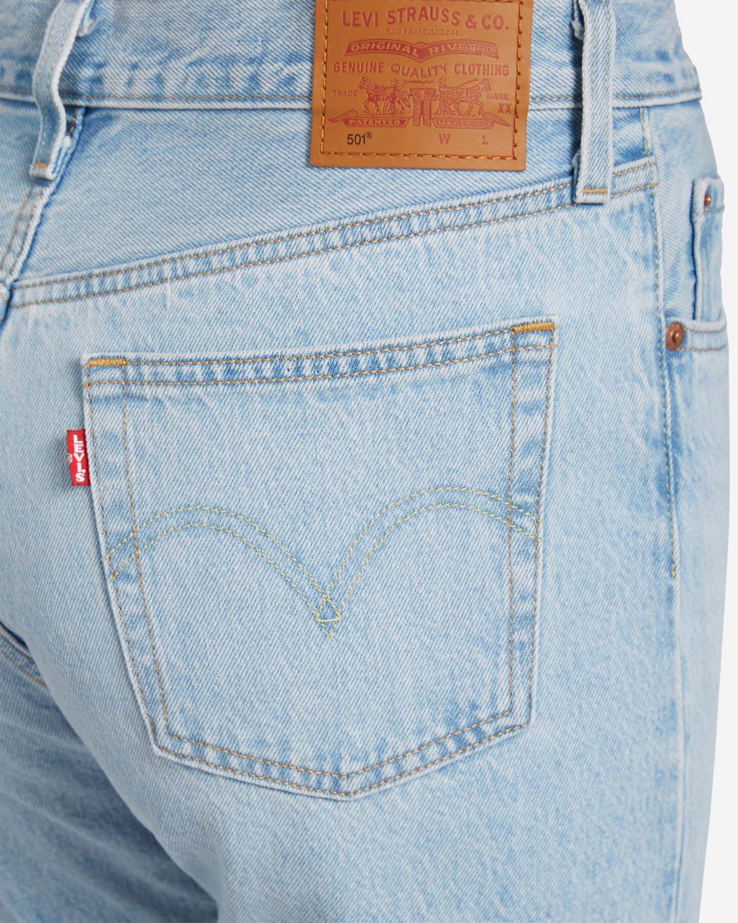  Jeans LEVI'S 501 CROP HIGH RISE L26 W S4088777 scatto 3