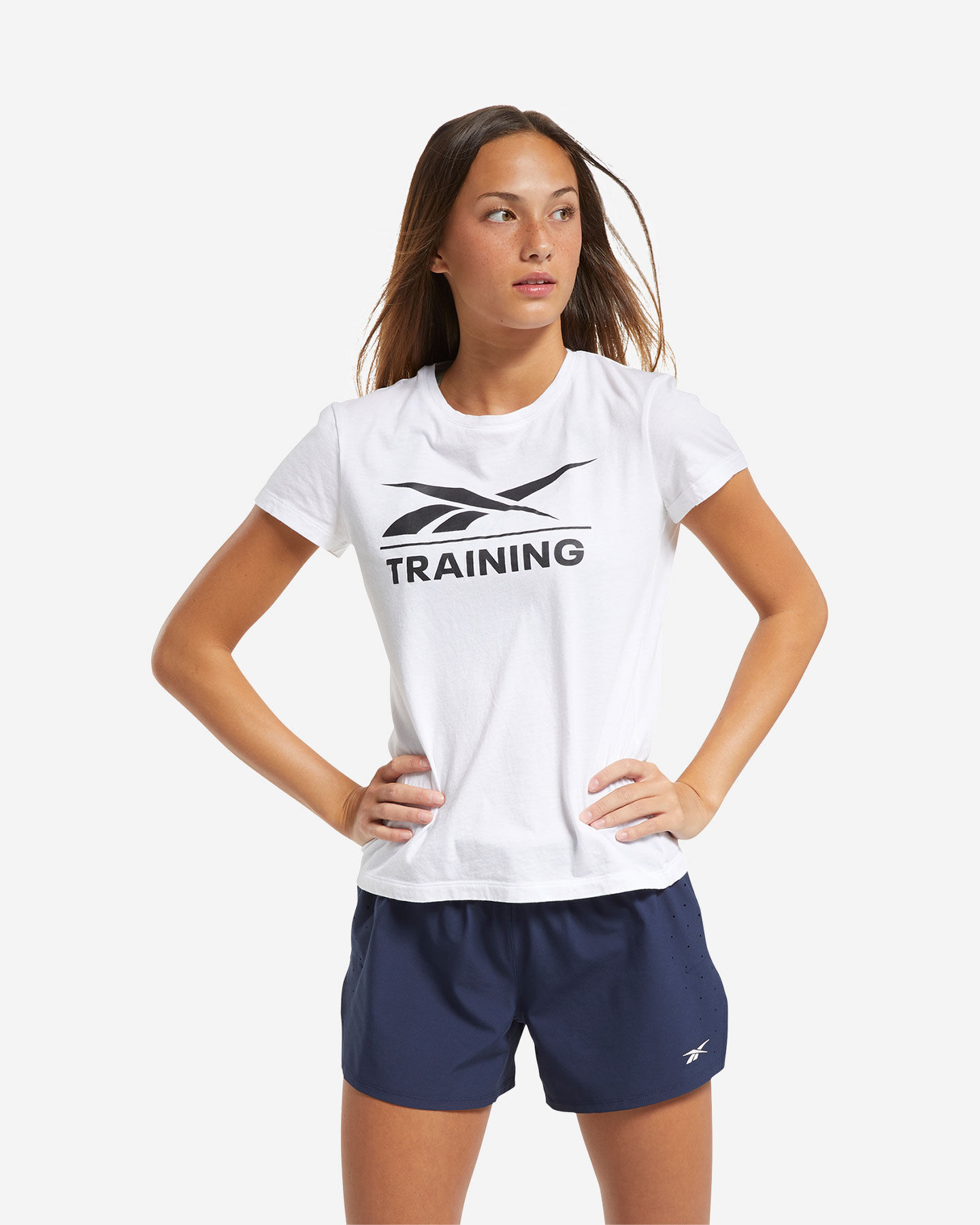  T-Shirt training REEBOK NEW BIG LOGO W S5214399|UNI|XS scatto 2