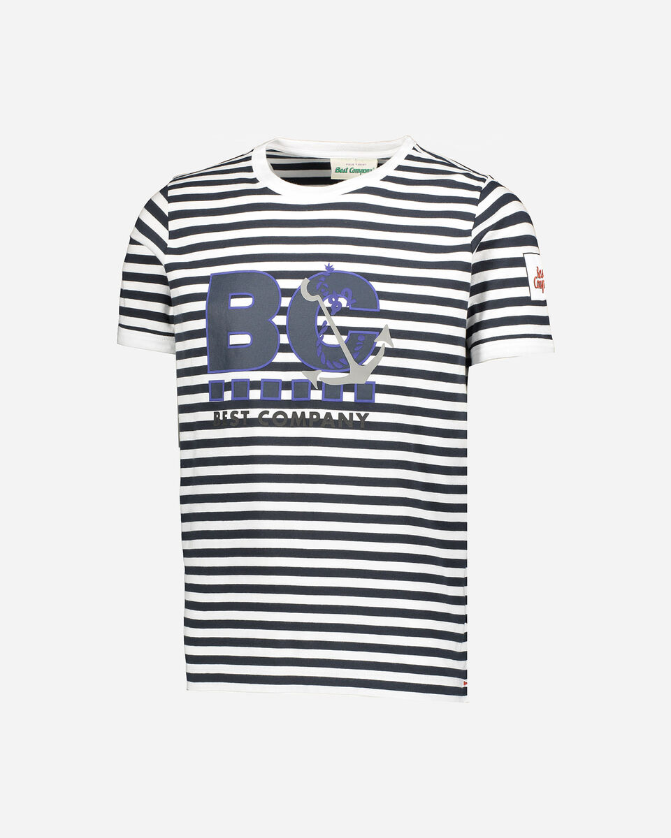  T-Shirt BEST COMPANY OVER STRIPES M S4077451|0800|S scatto 0