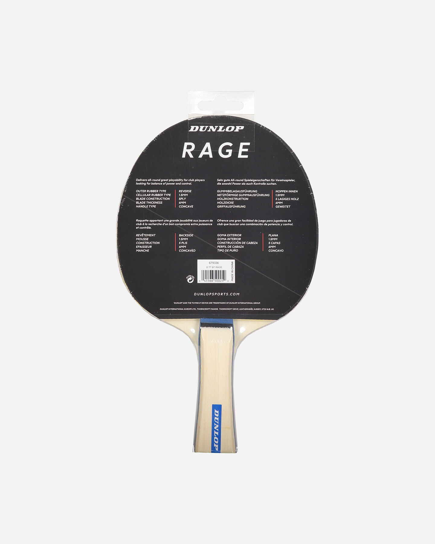  Accessorio ping pong DUNLOP PING PONG RAGE S5302259|UNI|UNI scatto 2