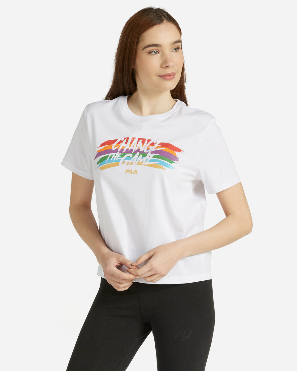  T-Shirt FILA GLITTER RAINBOW W S4119325|001|XS scatto 0