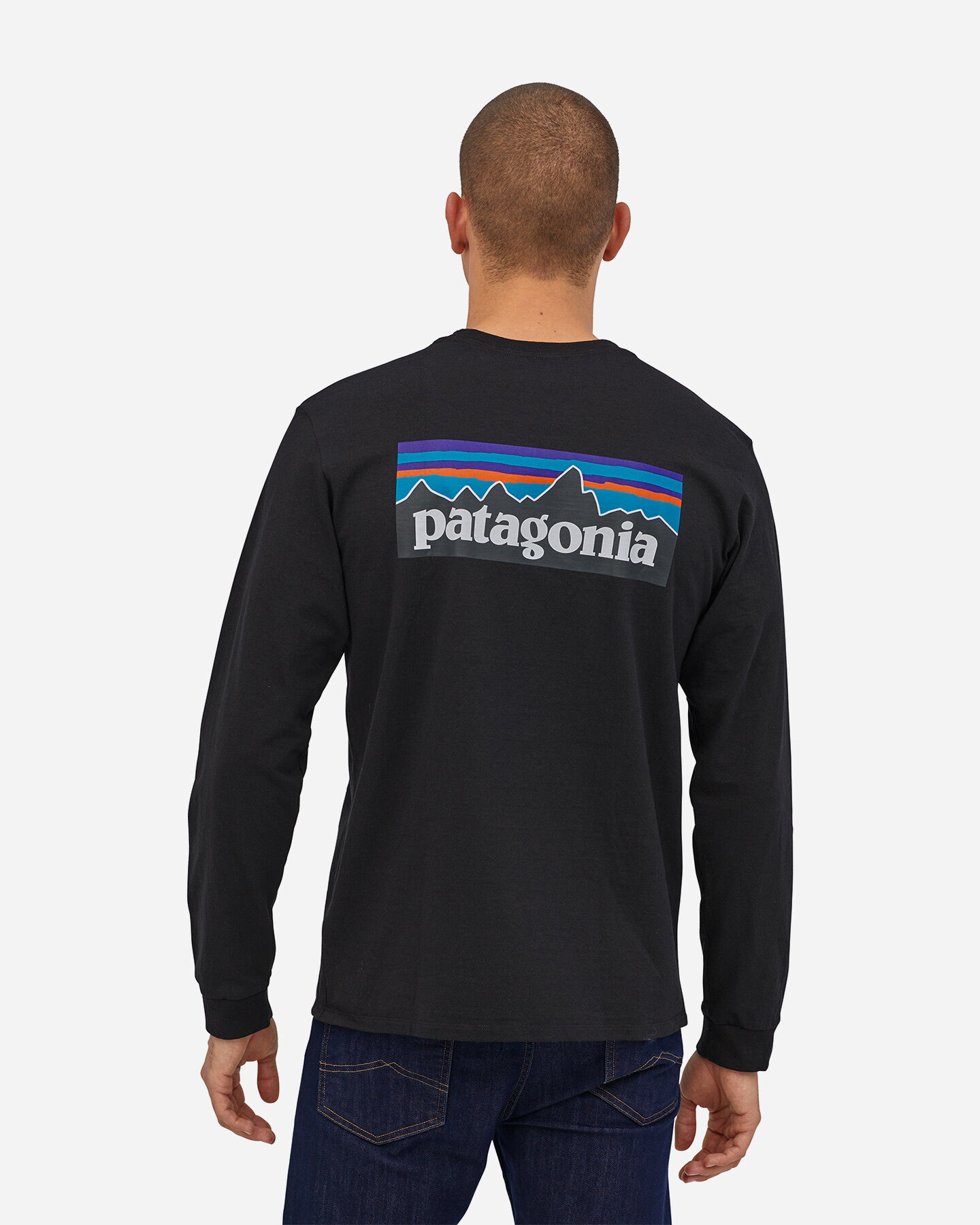  T-Shirt PATAGONIA P-6 LOGO M S4089229|BLK|M scatto 1