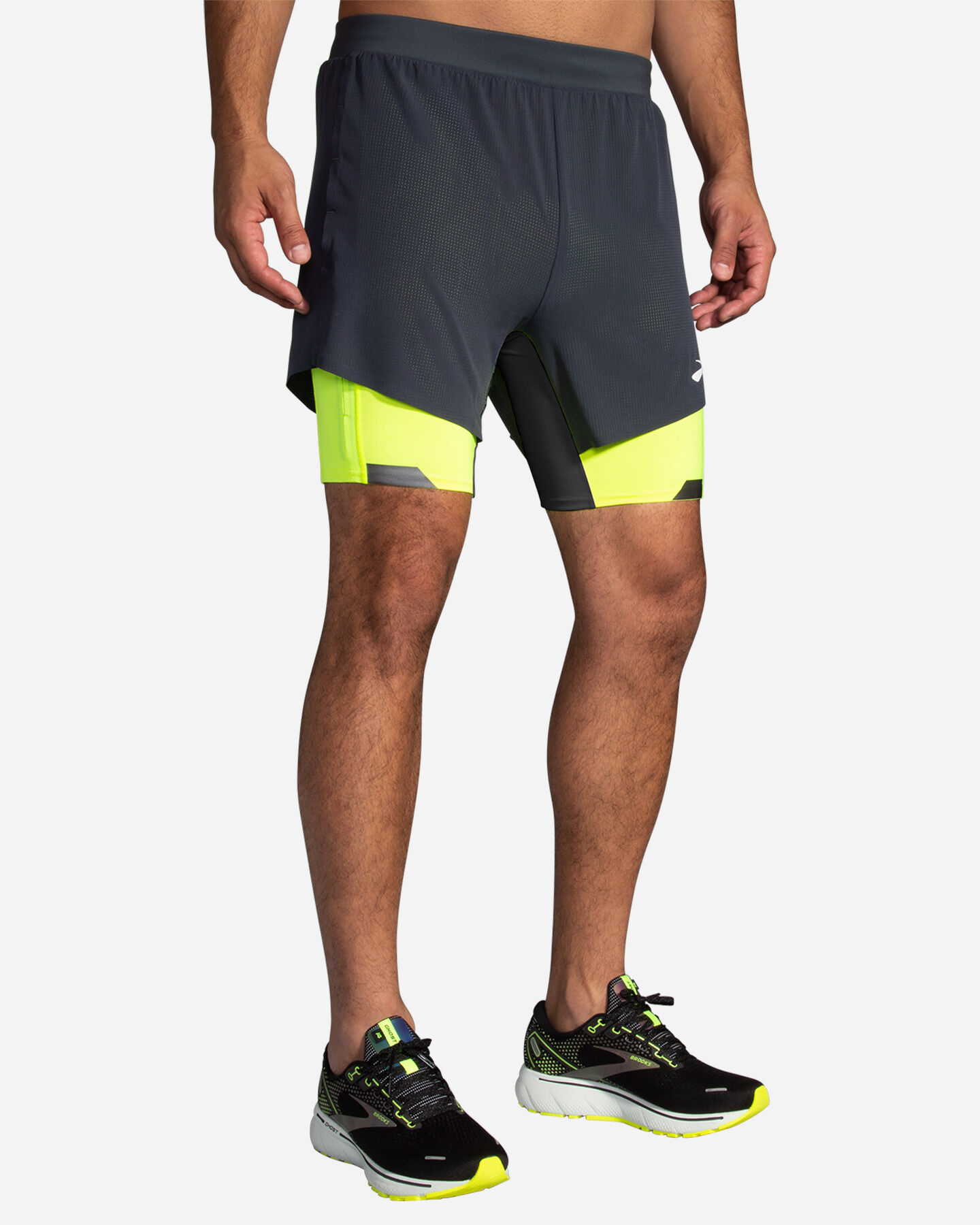  Short running BROOKS RUN VISIBLE 5" 2IN1 M S5563577|UNI|L scatto 0