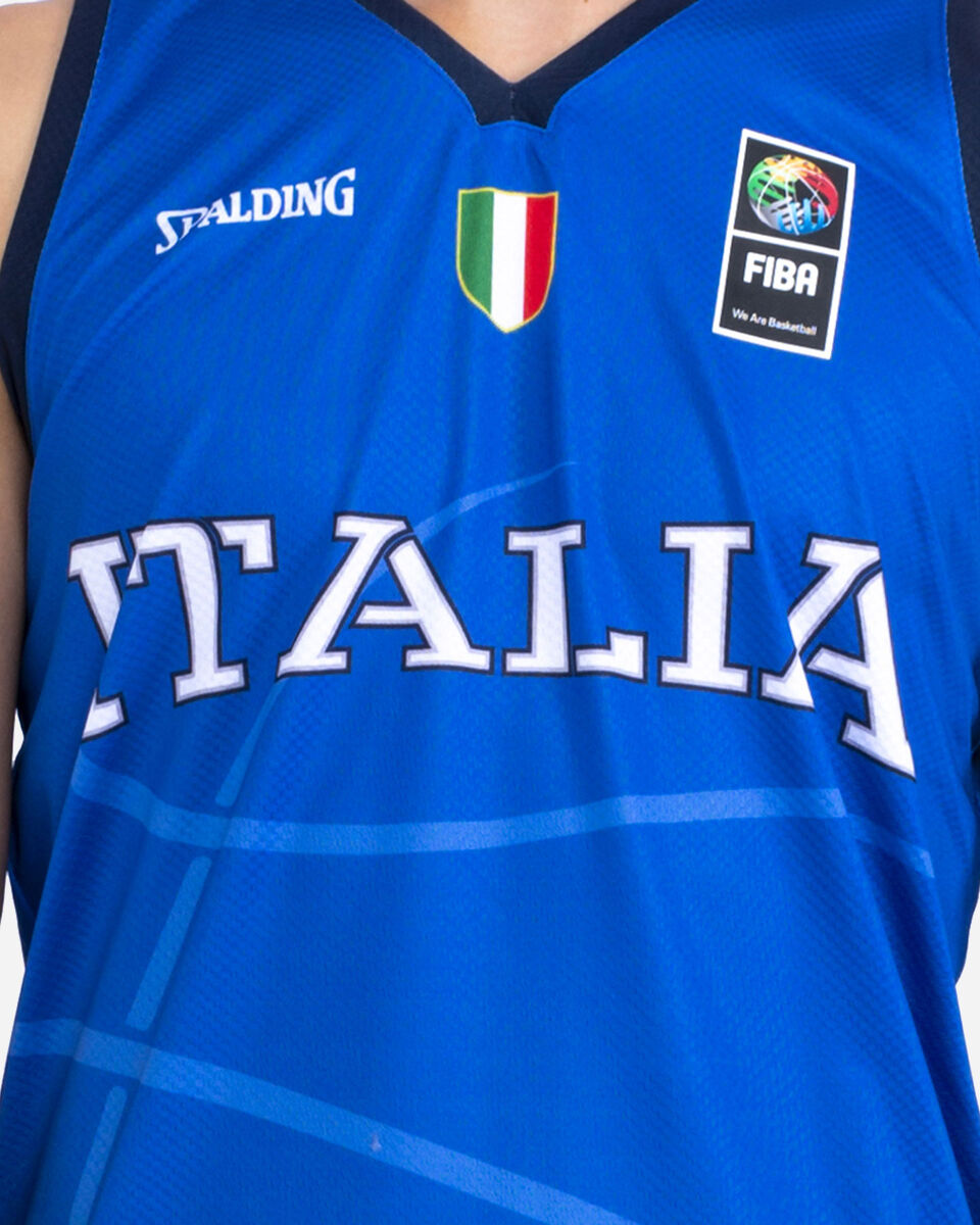 Canotta basket SPALDING ITALIA UFFICIALE HOME M S5434484|UNI|S scatto 2