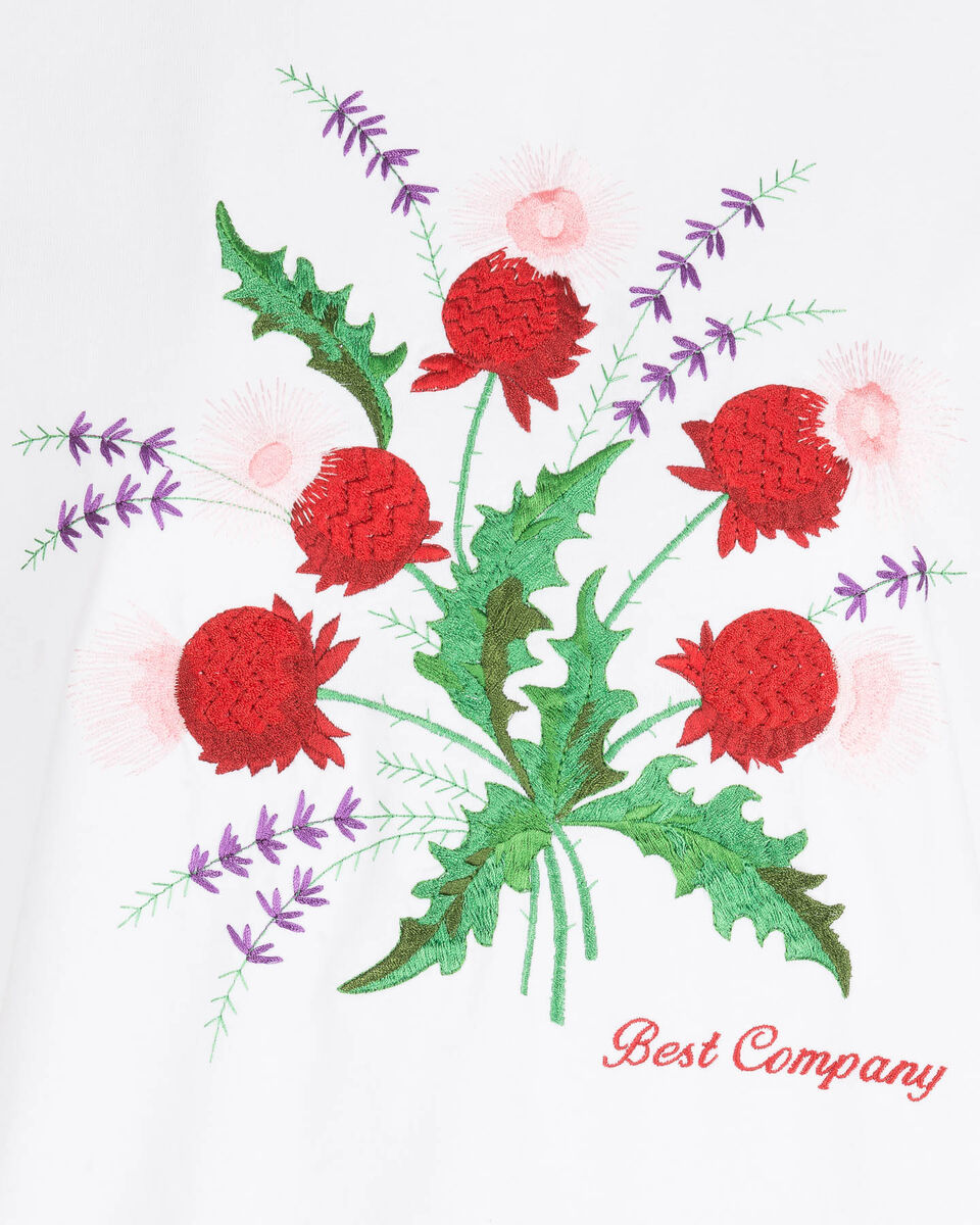  T-Shirt BEST COMPANY EMBROIDERY FLOWERS W S4085756|103|XS scatto 2