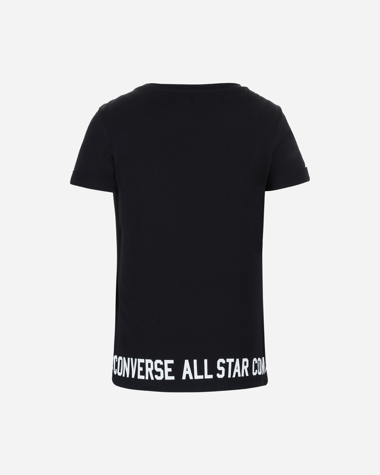  T-Shirt CONVERSE LOGO ROLL UP W S5181172|001|L scatto 1