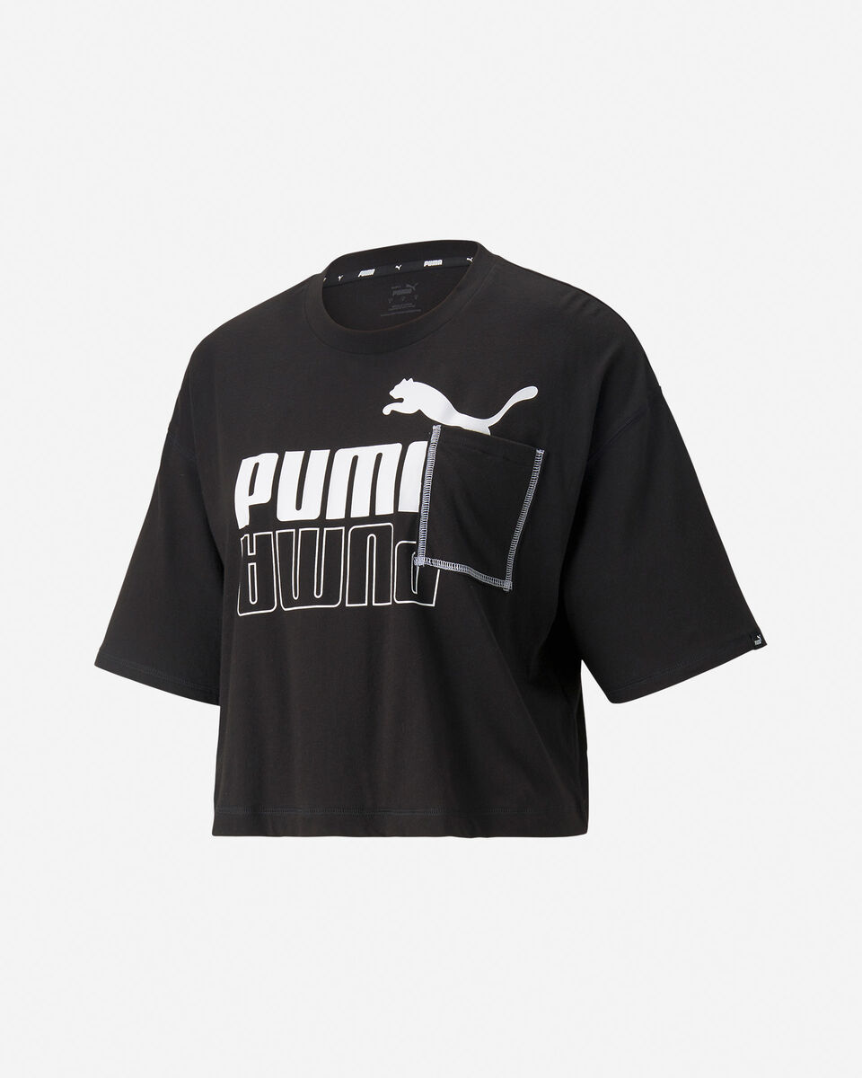  T-Shirt PUMA CROP BIG LOGO W S5334330 scatto 0