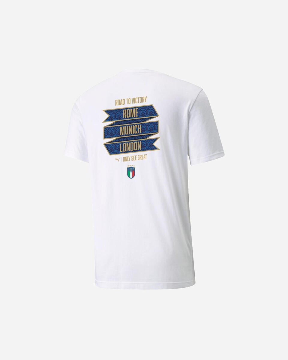  Abbigliamento calcio PUMA FIGC ITALIA WINNER TEE JR S5430794|01|164 scatto 1