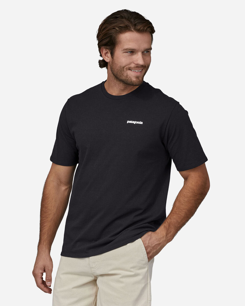  T-Shirt PATAGONIA BIG LOGO M S5443941|BLK|S scatto 2