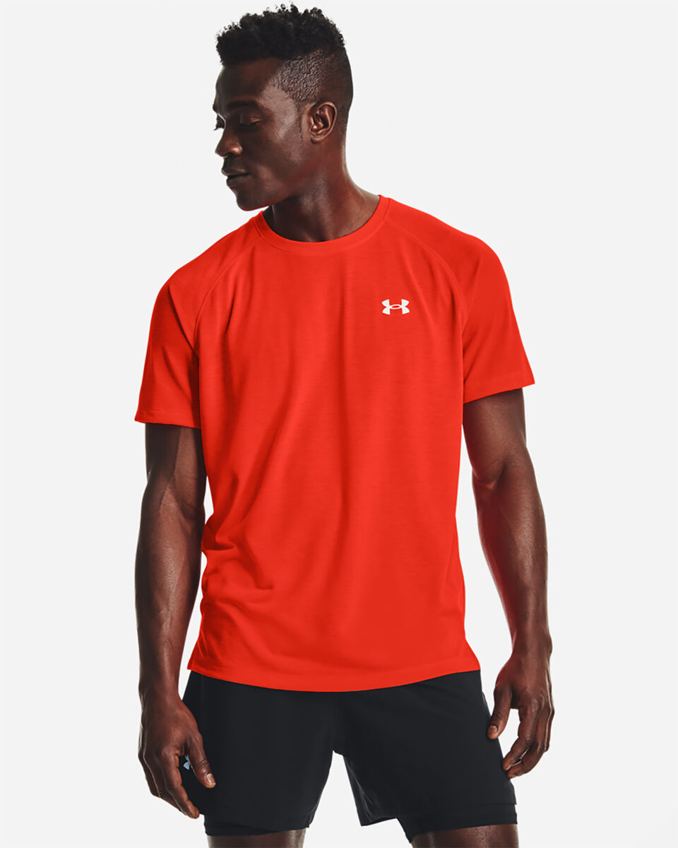  T-Shirt running UNDER ARMOUR STREAKER ROSSO M S5331860|0296|SM scatto 2