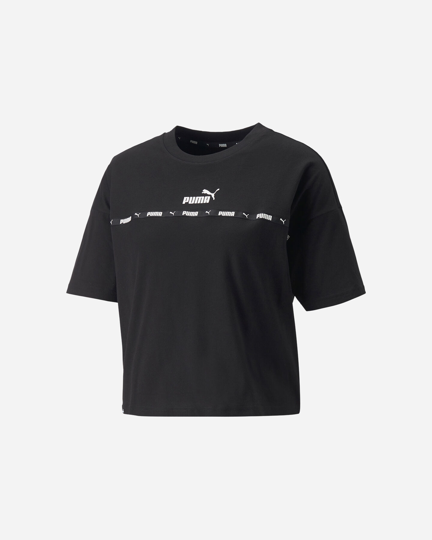  T-Shirt PUMA CROP TAPE LOGO W S5452279|01|XS scatto 0