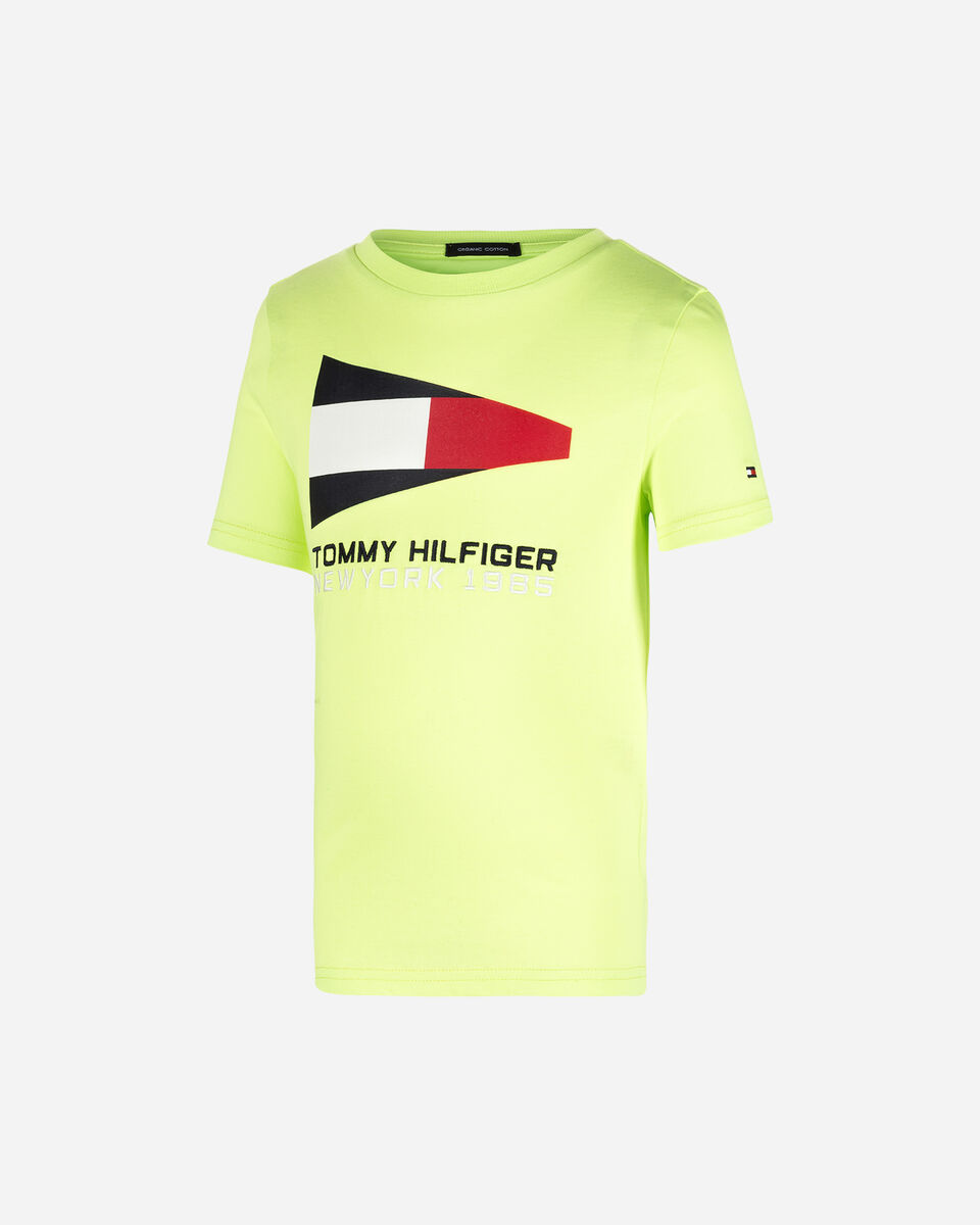  T-Shirt TOMMY HILFIGER FLAG JR S4076617|ZAA|8A scatto 0