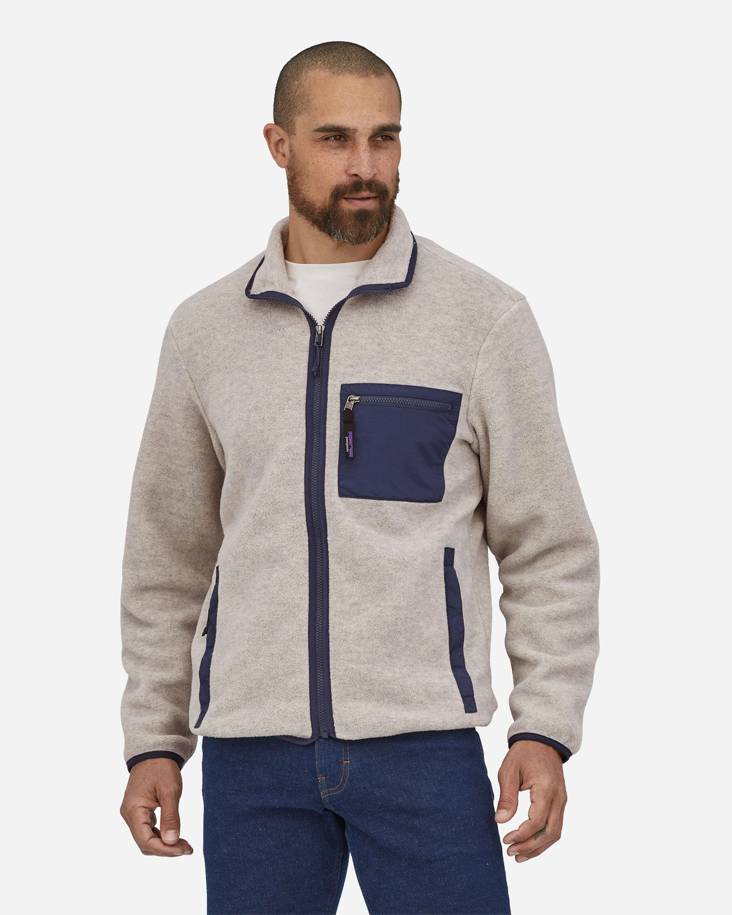  Pile PATAGONIA SYNCH OATMEAL HTHR FZ M S5496017|OAT|XS scatto 1
