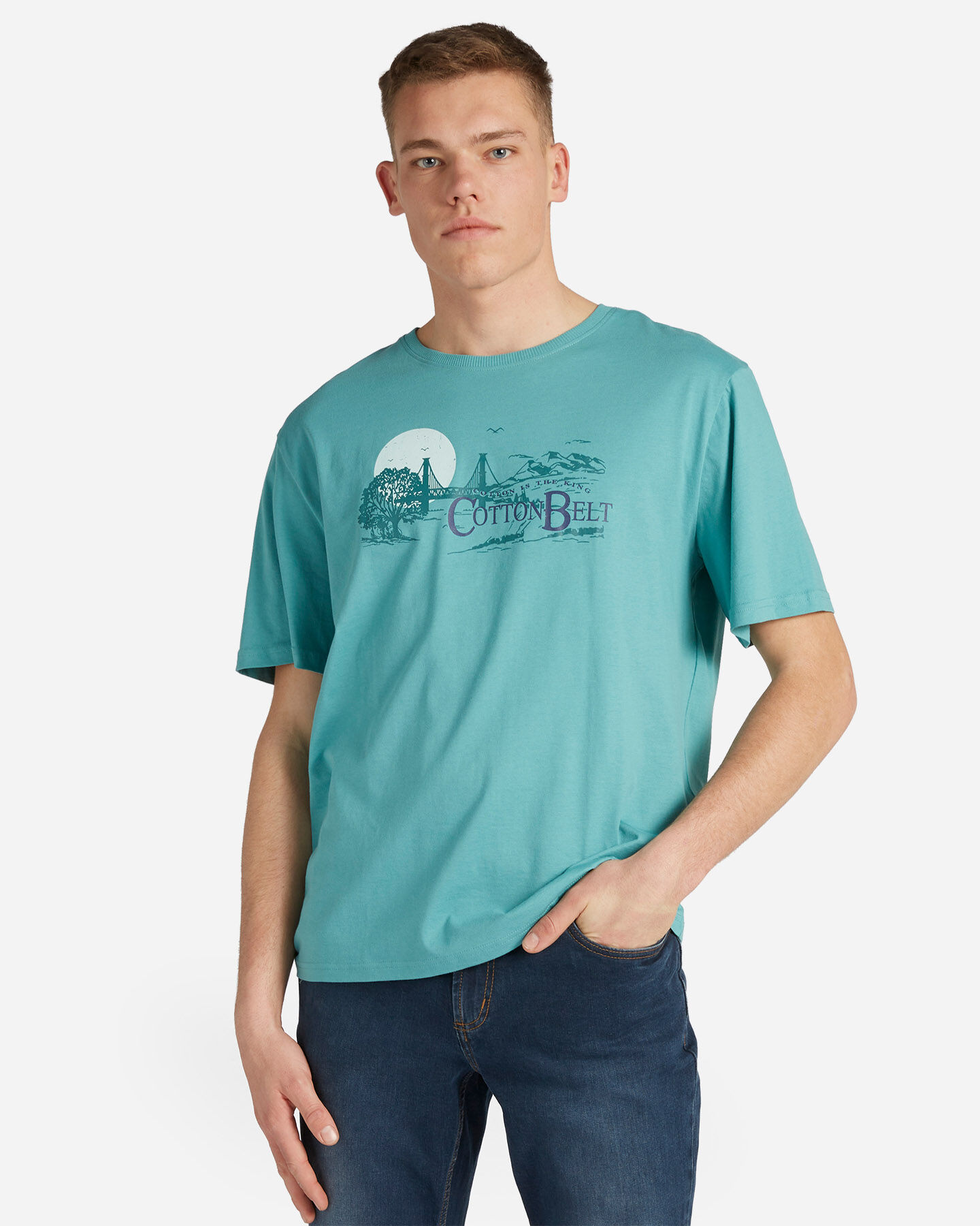  T-Shirt COTTON BELT BIG LOGO PRINTED M S4103174|614|S scatto 0