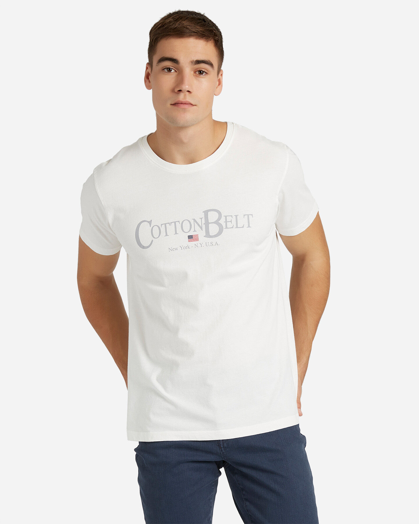  T-Shirt COTTON BELT BIG LOGO M S4081755|0001|S scatto 0