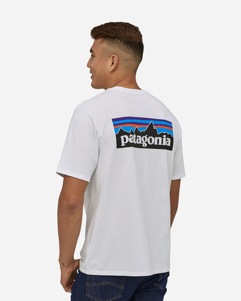  T-Shirt PATAGONIA BIG LOGO M S4089221|WHI|S scatto 1