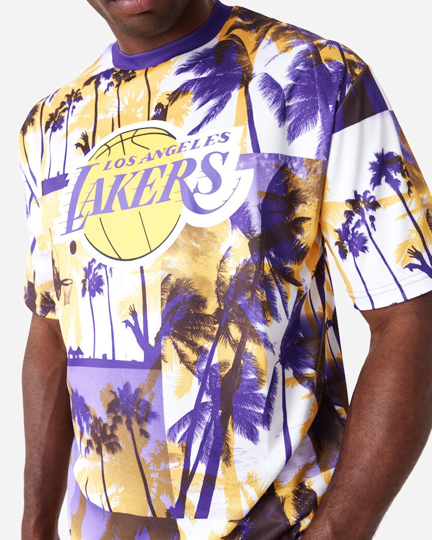  T-Shirt NEW ERA PALM TREE LOS ANGELES LAKERS M S5692338|701|XS scatto 3