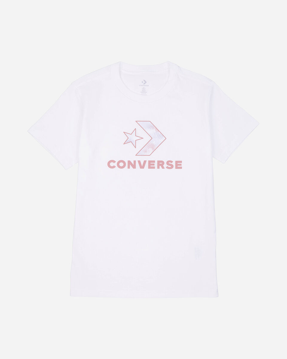  T-Shirt CONVERSE SEASONAL STAR CHEVRON W S5532418|102|L scatto 0