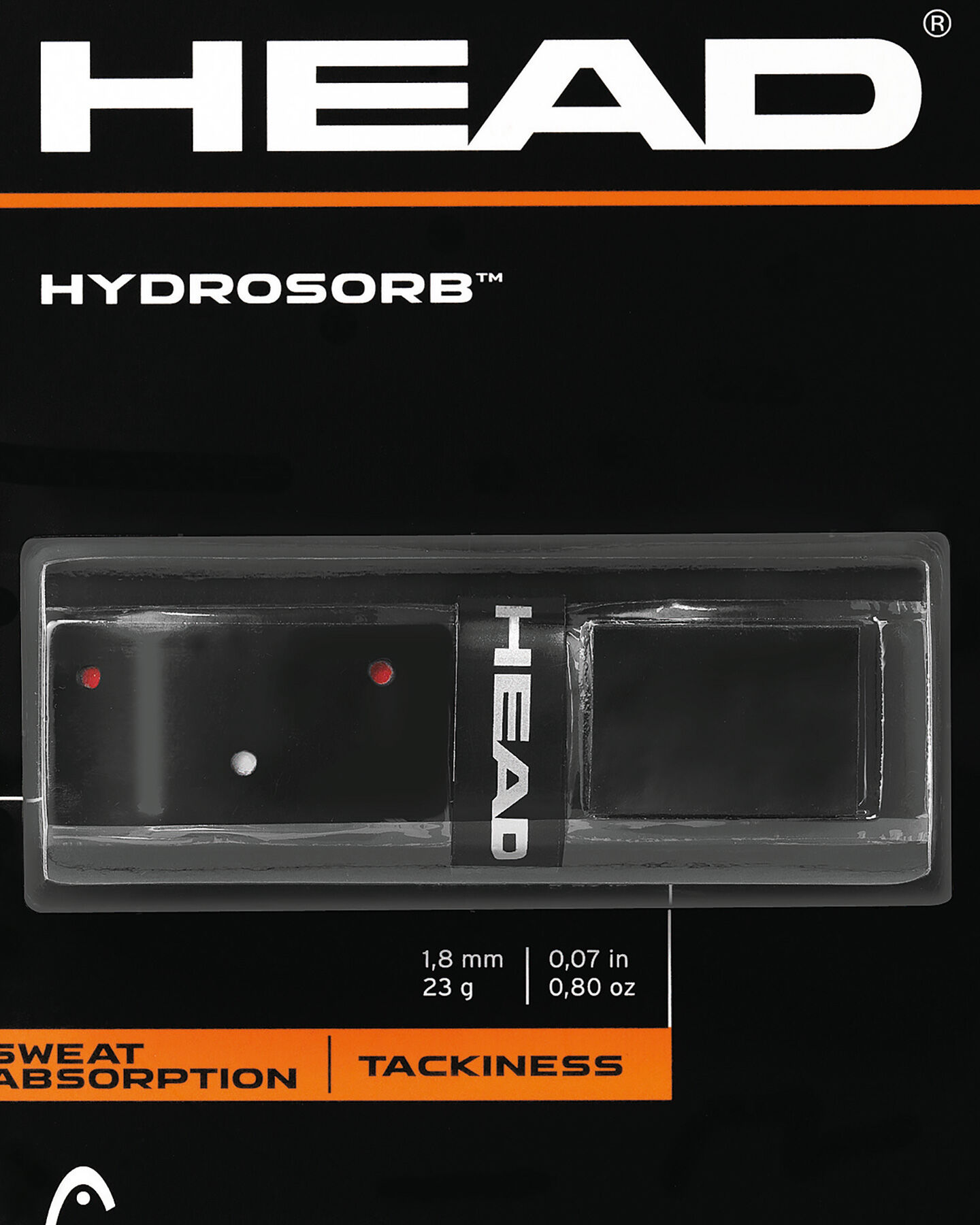  Grip tennis HEAD HYDROSORB S5093099|BKRD|UNI scatto 1