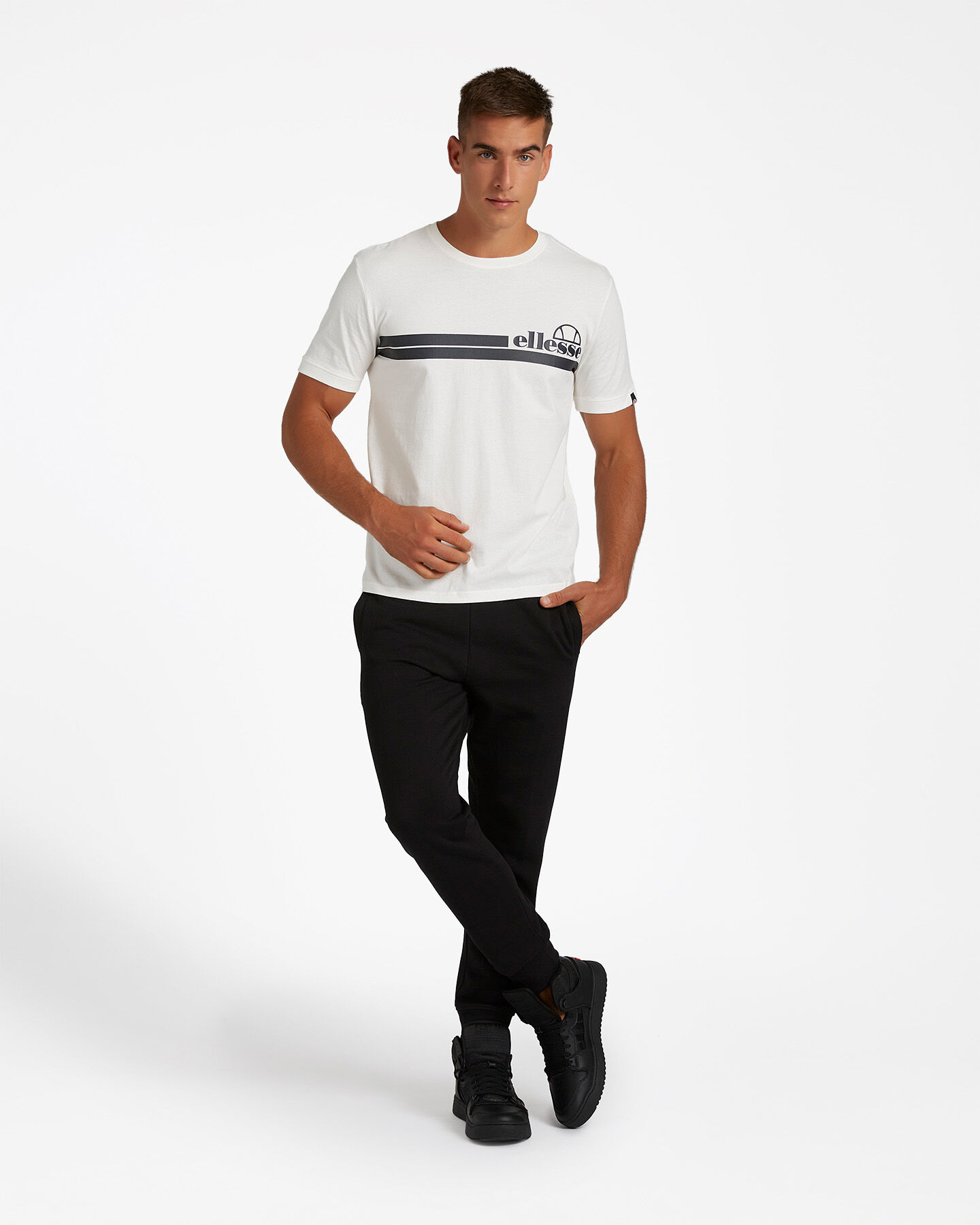  T-Shirt ELLESSE MC STRIPES M S4081221|050|XL scatto 1