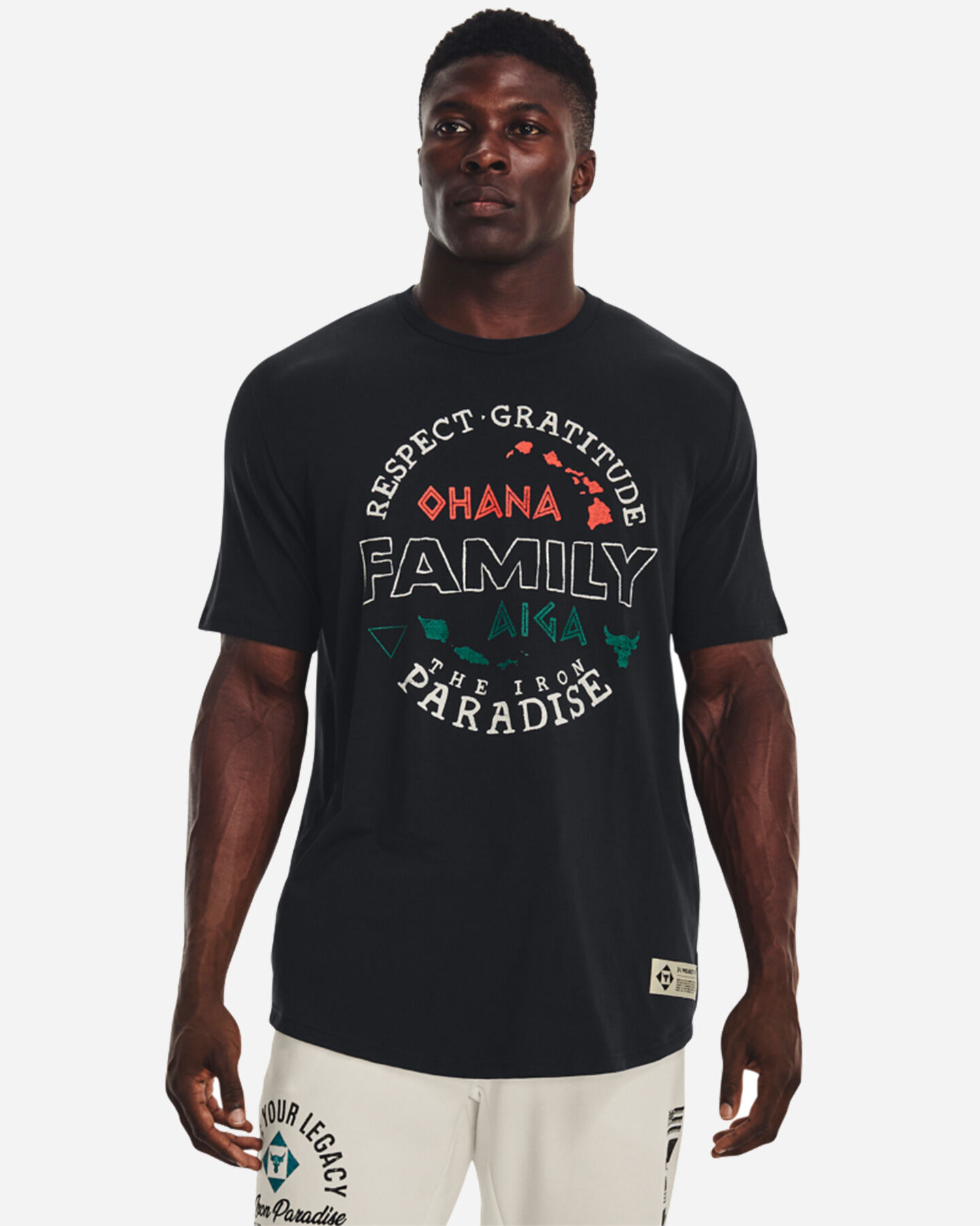  T-Shirt UNDER ARMOUR THE ROCK FAMILY M S5528586|0001|XS scatto 2