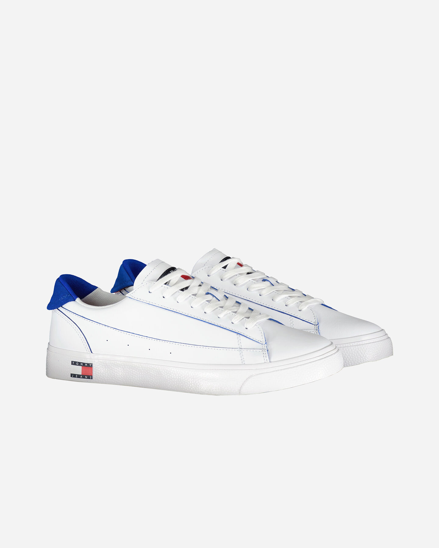 Scarpe sneakers TOMMY HILFIGER LEATHER VARSITY M S4107555|YBR|40 scatto 1