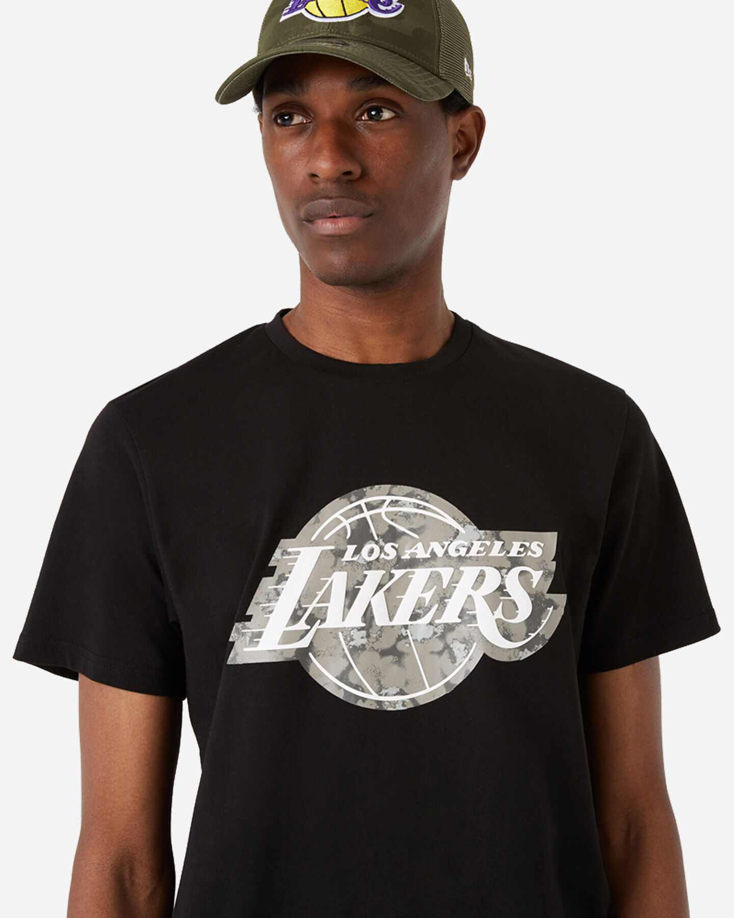 Maglietta da Uomo Uomo Los Angeles Lakers T-Shirt New Era 