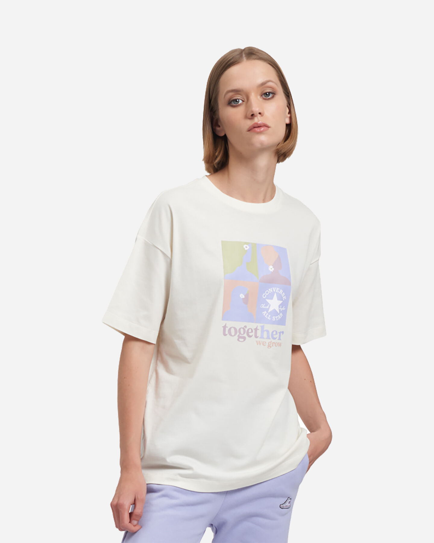 T-Shirt CONVERSE BOYFRIEND ST SQUARE W S5410596|105|XS scatto 0