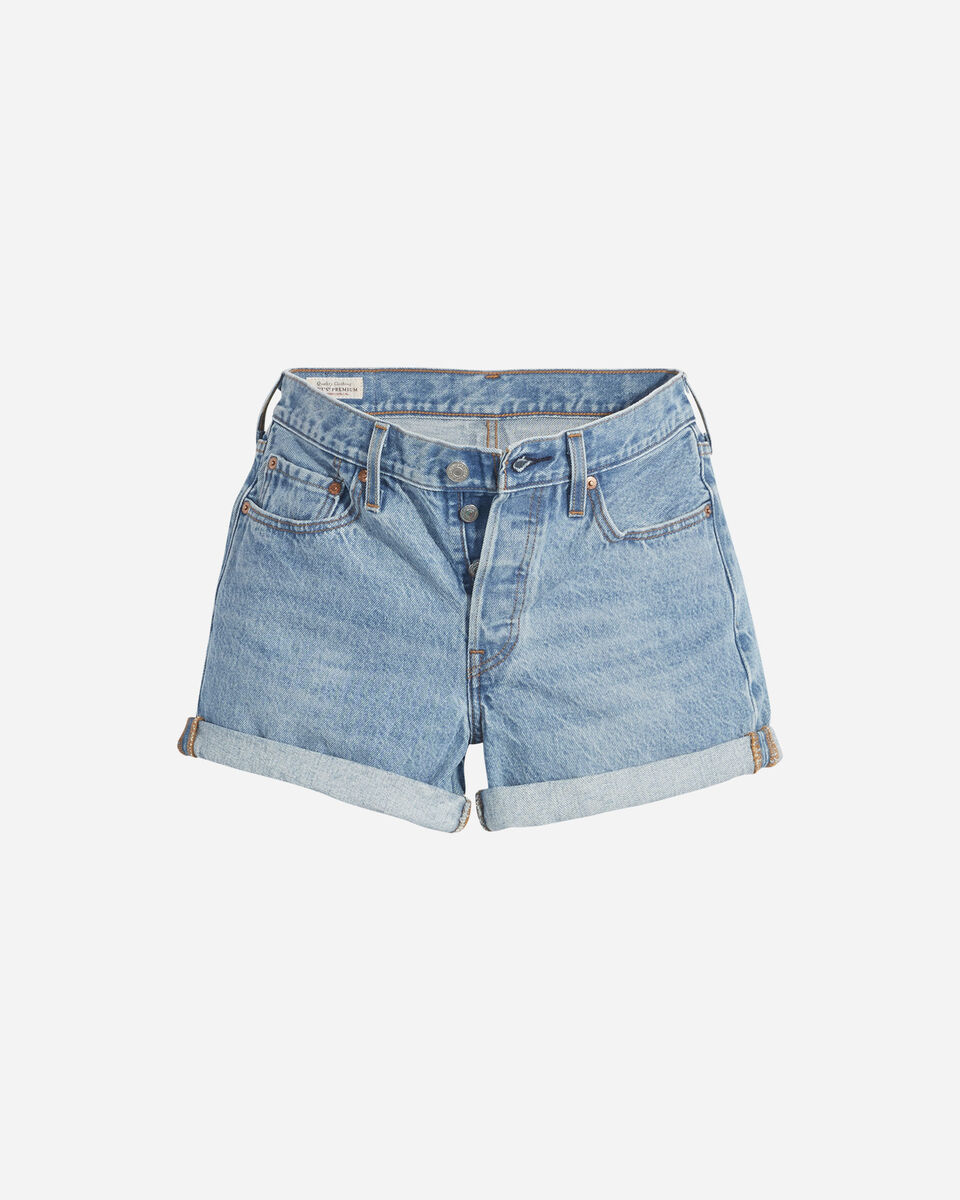  Jeans LEVI'S 501 ROLLED SHORT DENIM W S4104867 scatto 0