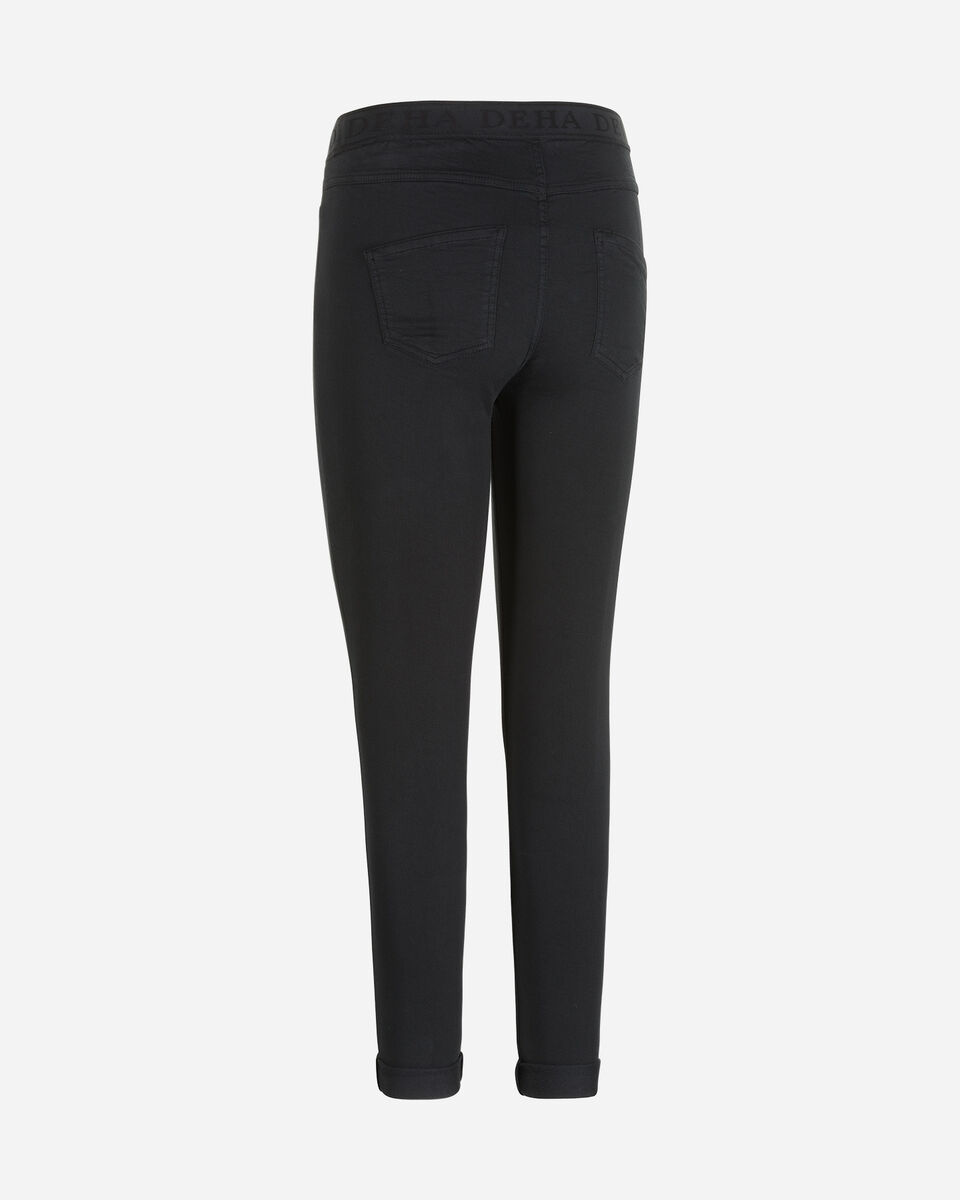  Pantalone DEHA GABARDINE STRAIGHT ELASTIC LOGO W S4081834|10009|XS scatto 1