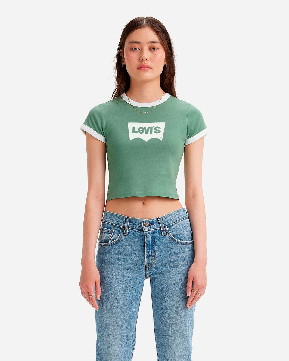  T-Shirt LEVI'S CROP COLLEGE W S4132799|0064|XS scatto 0