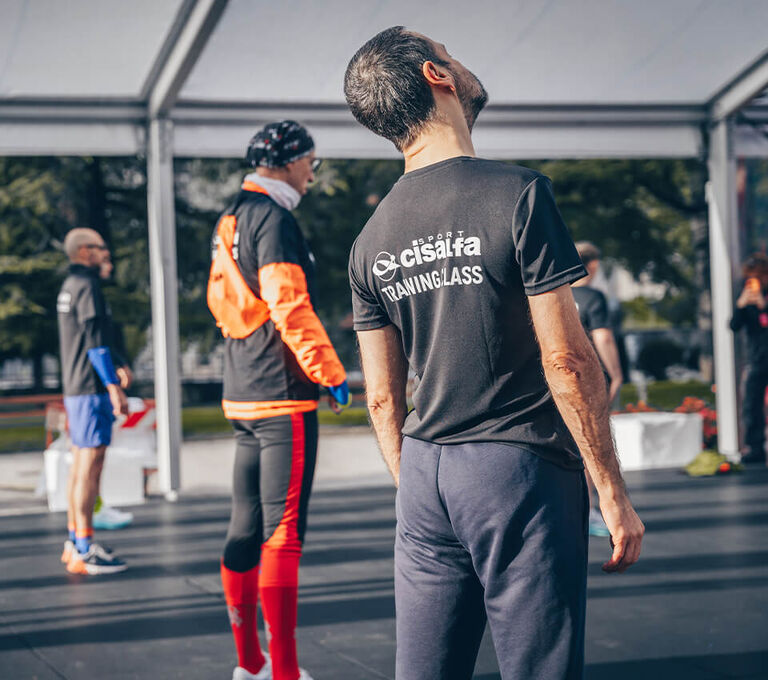 Sessione di allenamento training con Cisalfa Sport durante il Festival dello Sport
