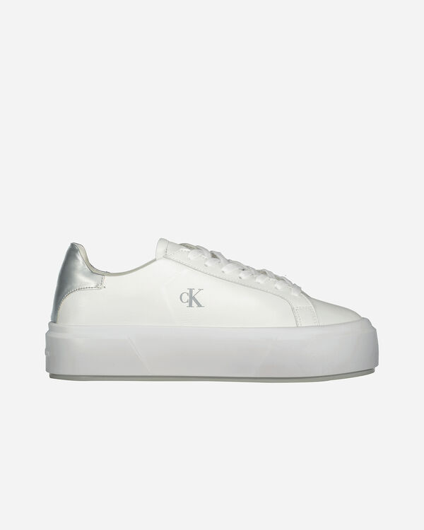 Flatform lace up lth w
