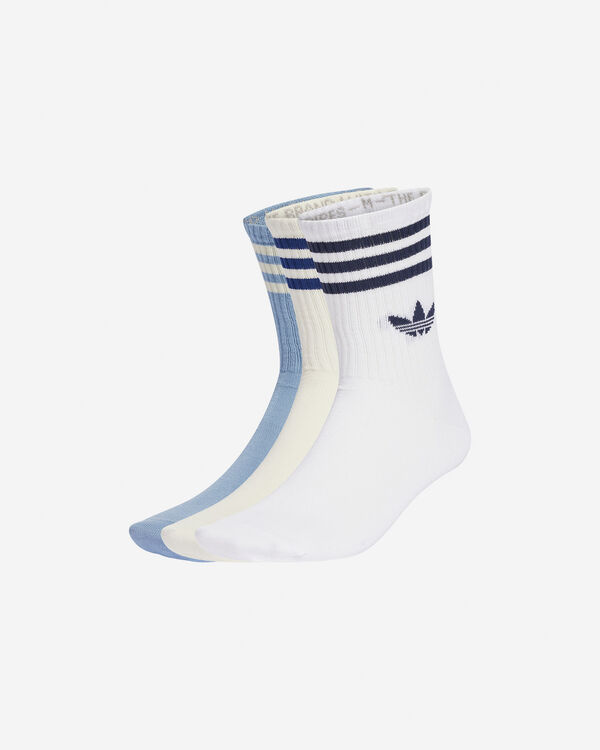 3pack 3stripes crew mid m