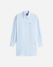 Linen stripe w - Azzurro