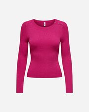Mille glitter button w - Fucsia