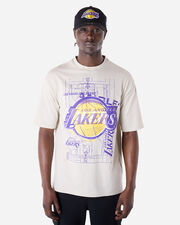 Graphic tee lakers beige m - Beige