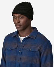 Fishermans rolled beanie - Nero