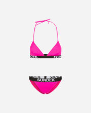 Triangolo ban logo w - Fucsia