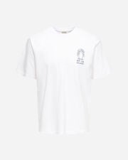 Fred back print m - Bianco