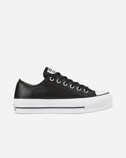 All star platform leather ox w - Nero