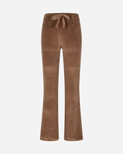 Chenille flared w - Marrone