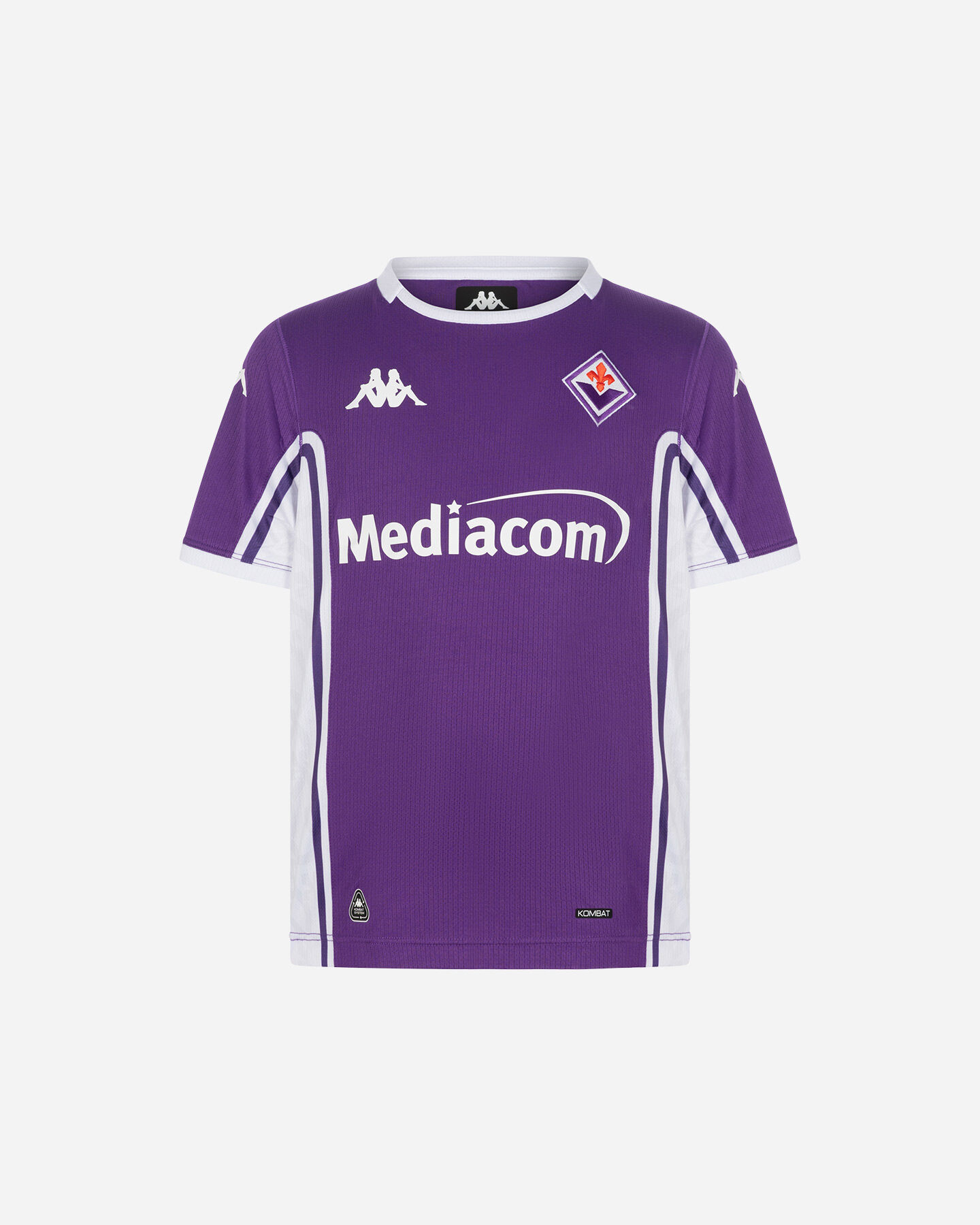 Maglia Calcio Ufficiale Kappa Fiorentina Home Kombat 25-26 Jr