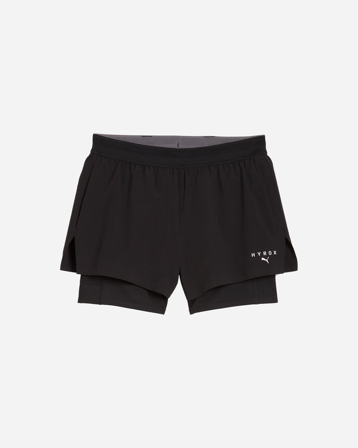 Pantaloncini Sportivi Donna 2 In 1 Flowly Con Tasca | Vita Alta A Farfalla In Viola Scuro Taglia M | Per Corsa, Yoga, Palestra
